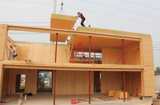 被動(dòng)房之被動(dòng)房主體架構(gòu)安裝03