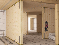 采用木結(jié)構(gòu)主體（被動(dòng)墻體）