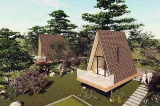 文旅裝配式被動房解決方案（三角屋）