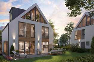 集群被動房外景