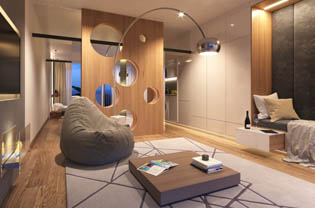 綜合體被動房內景